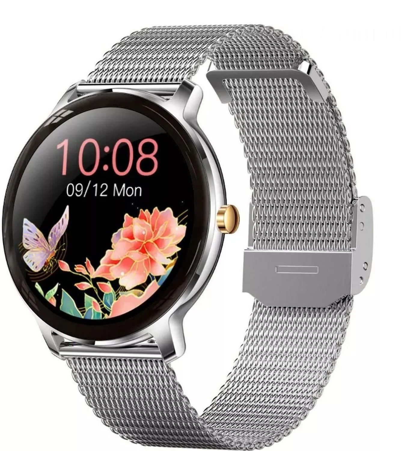 Zegarek damski Smartwatch Rubicon na srebrnej bransolecie RNBE66. Zegarek damski na bransolecie. Zegarek damski Smartwatch idealny na prezent dla kobiety (3).jpg